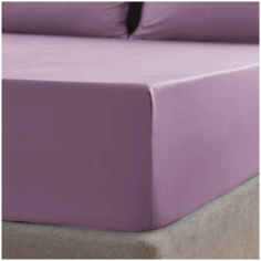 Простыня на резинке SOFT BOX Орхидея 180х200х30, Мако-сатин, 100% египетский хлопок