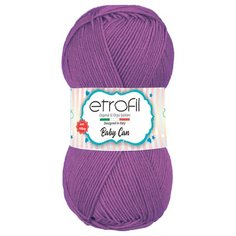 Пряжа Etrofil BABY CAN 100гр 250м (100% антипиллинговый акрил) (80060 фиолетовый) 5 шт