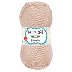 Пряжа Etrofil BABY CAN 100гр 250м (100% антипиллинговый акрил) (80007 бежевый) 5 шт