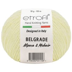 Пряжа Etrofil BELGRADE 50гр 125м (10% кид мохер, 5% беби альпака, 55% полиамид, 30% вискоза) (BL1002 желтый) 10 шт