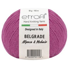 Пряжа Etrofil BELGRADE 50гр 125м (10% кид мохер, 5% беби альпака, 55% полиамид, 30% вискоза) (06093 фуксия) 10 шт