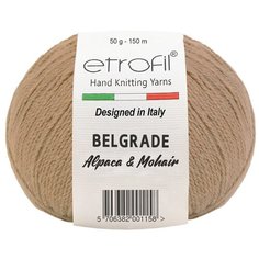 Пряжа Etrofil BELGRADE 50гр 125м (10% кид мохер, 5% беби альпака, 55% полиамид, 30% вискоза) (BL1027 бежевый) 10 шт