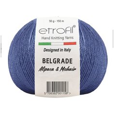 Пряжа Etrofil BELGRADE 50гр 125м (10% кид мохер, 5% беби альпака, 55% полиамид, 30% вискоза) (70533 темно-синий) 10 шт