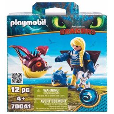 Конструктор Playmobil Dragons 70041 Астрид в летном костюме с Объедалой