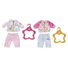 Бэби Борн (Zapf Creation Baby born) Штанишки и кофточка для прогулки (824-542)