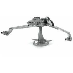 Металлический конструктор 3D Metal Earth, Космический корабль Klingon Bird-of-prey, сериал Star Trek, Масштаб 1:160, FSC282