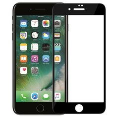Полноэкранное защитное стекло для телефона Apple iPhone 6 и iPhone 6S / Ударопрочное стекло на смартфон Эпл Айфон 6 и Айфон 6С / Закаленное стекло с олеофобным покрытием на весь экран / Full Glue (Черный) Activ