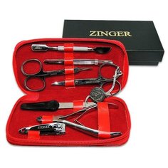 Маникюрный набор Zinger 7105 S, на молнии, 7 предметов (прям.м.)