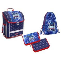 Ученический ранец с пластиковым дном ErichKrause® ErgoLine® 16L Hockey с наполнением
