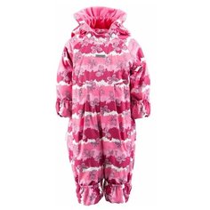 Комбинезон для девочек HAPPY K19003-1999, Kerry, Размер 68, Цвет 1999-рисунок бабочки фуксия