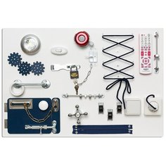 Бизиборд "Белый" (60х40). (Бизиборды, развивающие игрушки) Максимов А.С.