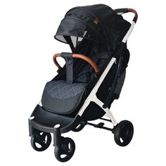 Прогулочная коляска Yoya Plus Pro Max 2020 (дожд., москит., подстак., бампер, сумка-чехол, корзина д/покупок, накидка на ножки, бампер, бамб. коврик), черный/белая рама, цвет шасси: белый