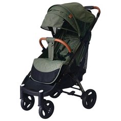 Прогулочная коляска Yoya Plus Pro Max 2020 (раздвиж. бампер, сумка-чехол, москит., дожд., крючки, подстак., накидка на ножки, корзина для покупок), хаки/черная рама, цвет шасси: черный