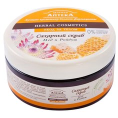 Сахарный скраб "Мед и ройбуш" зеленая аптека, 300 мл Green Pharmacy