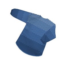 Фартук для творчества детский sfer.tex Зиг-заг синий арт 187526