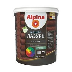 Alpina Аква лазурь для дерева палисандр 2.5 л