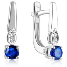 Бронницкий Ювелир Серьги из белого золота 23002-202