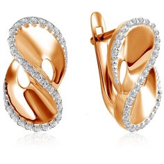 Бронницкий Ювелир Серьги из красного золота С132-4517