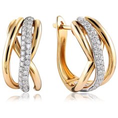 Бронницкий Ювелир Серьги из желтого золота ЛряDHE692