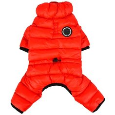 Комбинезон для собак, сверхлегкий PUPPIA "Jumpesuit B", красный, XXL (Южная Корея)