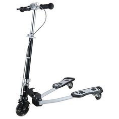 Самокат Zilmer " ZL-88L" черно-белый, раздвижной