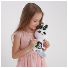 Мягкая игрушка с пайетками "Зайка Мила" Milo Toys