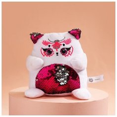 Мягкая игрушка с пайетками "Котик" Milo Toys