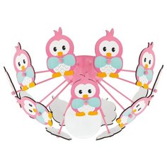 95637 Потолочный светильник в детскую комнату VIKI 2, 1x60W(E27), ?415, H180, сталь, розовый/дерево, Eglo