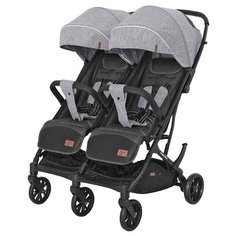 Прогулочная коляска для двойни CARRELLO Presto Duo CRL-5506, pitch grey