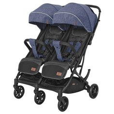Прогулочная коляска для двойни CARRELLO Presto Duo CRL-5506, oxford blue
