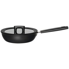 Сотейник FISKARS Hard Face, 26 см, с крышкой, черный