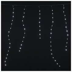 Гирлянда SH Lights ICLDM192-W-4,5V "Бахрома", 192 минисветодиода, 16 нитей, 2.3х0.8 м, низковольтная, белый