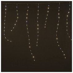 Гирлянда SH Lights ICLDM192-WW-F-4,5V "Бахрома", 192 минисветодиода, 16 нитей, 2.3х0.8 м, низковольтная, мерцающая, теплый белый