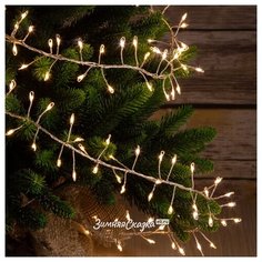 Koopman Светодиодная гирлянда Капельки Фейерверк 7.2 м, 720 теплых белых мини LED ламп, серебряная ПРОВОЛОКА, IP44 AX8717060
