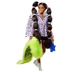 Mattel Barbie Экстра - Кукла с переплетенными резинками хвостиками GXF10