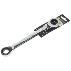 Ключ накидной 17х19мм трещоточный с держателем ЭВРИКА