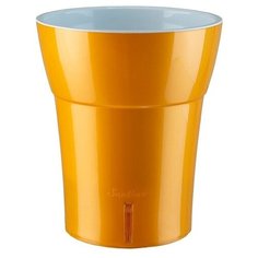 Кашпо двойное Дали-Дея 1,25л, цвет Карамель-Белый Santino