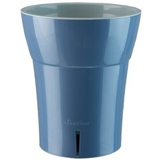 Кашпо двойное Дали-Дея 1,25л, цвет Дымчатый Синий-Серый Santino