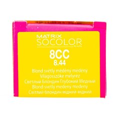 Matrix Socolor Beauty стойкая крем-краска для волос, 8CC светлый блондин глубокий медный, 90 мл