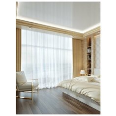 Тюль вуаль INVA Т230.3Б/белый на ленте 300*230см Инва