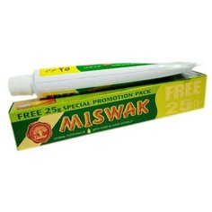 Зубная паста Дабур / Dabur Miswak Herbal укрепление зубов, 50+25 гр