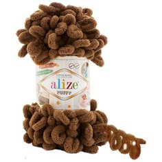 Пряжа Alize Puffy (321 крепкий кофе) 5 шт.