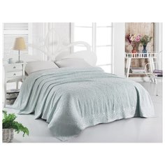 Простыня махровая "Karna. Esra", 200x220 см (светло-зеленый)