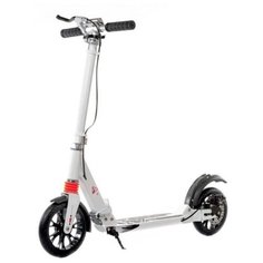 Городской самокат Urban Scooter Disk с дисковым тормозом белый