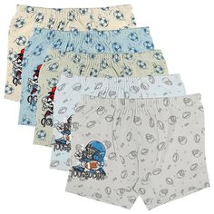 Комплект трусов для мальчиков (боксеры) 5 шт, 4/5 лет, размер 110/116, мячи, футбол Donella