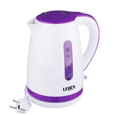 Чайник Leben 291-027, белый/фиолетовый