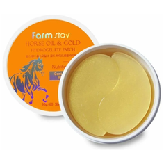 FarmStay Патчи для области вокруг глаз с золотом и конским жиром Horse Oil & Gold Hydrogel Eye Patch