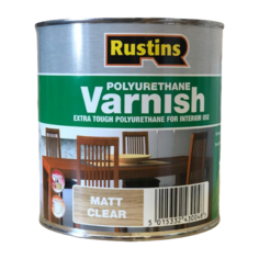 Лак Rustins Polyurethane Matt Clear Varnish матовый полиуретановый бесцветный 1 л