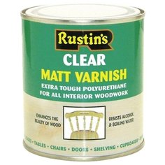Лак Rustins Polyurethane Matt Clear Varnish матовый полиуретановый бесцветный 5 л