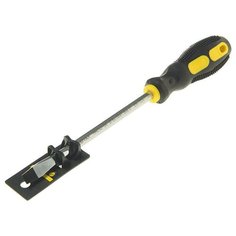 Отвертка шлицевая SL 8.0х150мм магнитная с противоскользящей ручкой (с держателем) ЭВРИКА